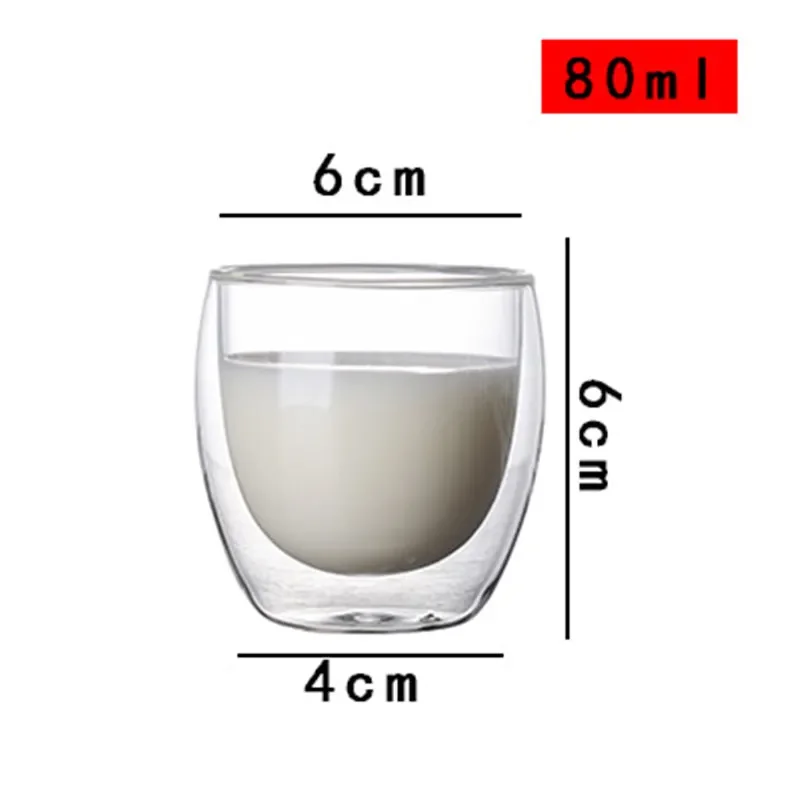 Verre Double Paroi – Café & Thé, Transparent et Résistant