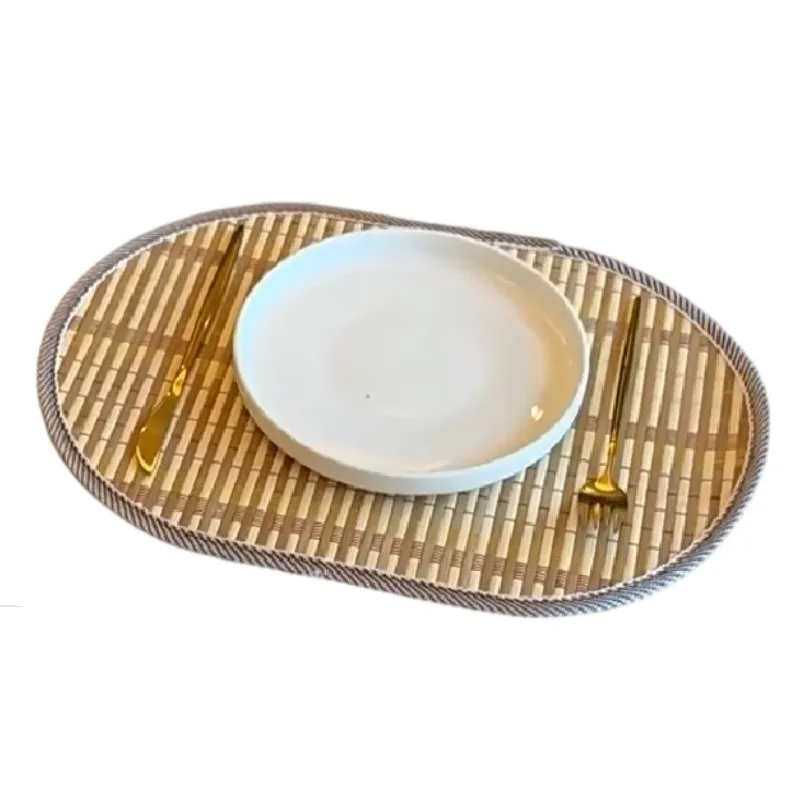 Sets de Table Bambou Ovale – 1/4/6 Pièces Design