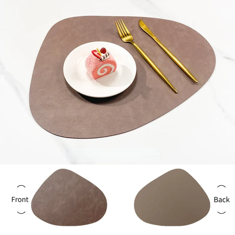 Dessous de Table Nordiques en Simili Cuir – Lot de 4