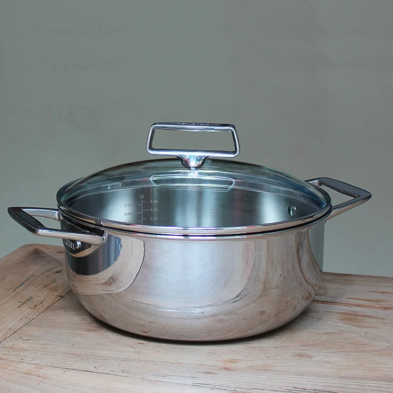 Casserole faitout en inox 18/10 cinq couches