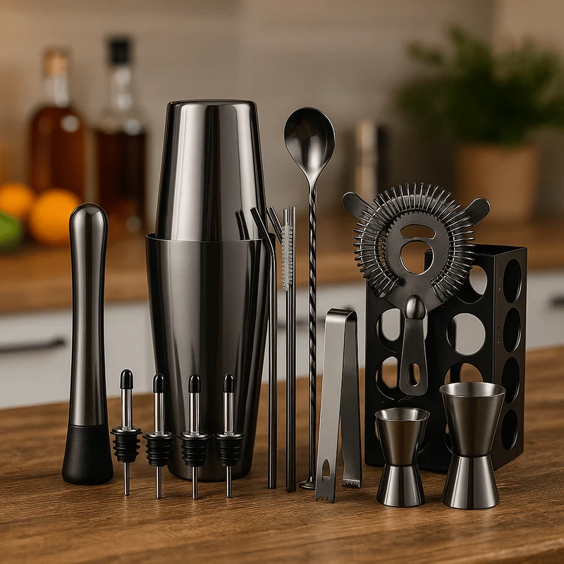 Kit Shaker Cocktail Premium 15 Pièces