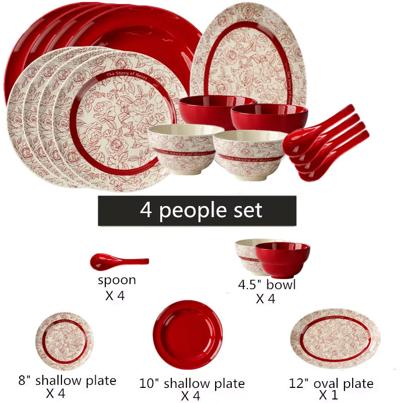 Vaisselle en Porcelaine Haut de Gamme – Set Complet