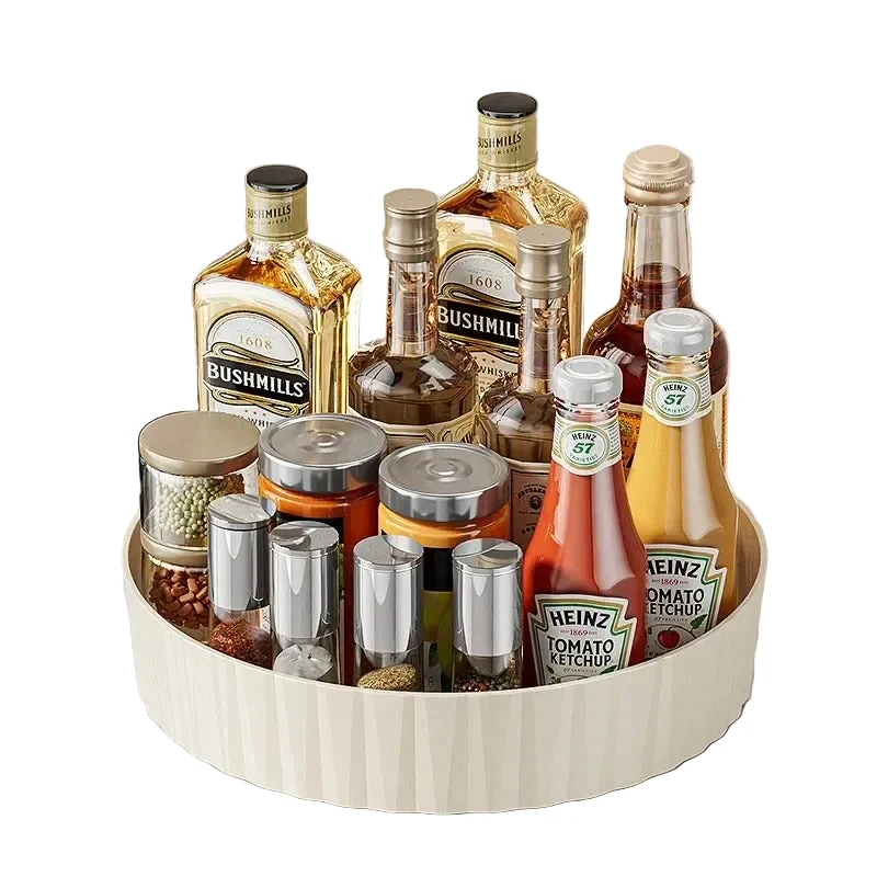 Plateau Rotatif à Épices 21 cm – Rangement Cuisine Compact