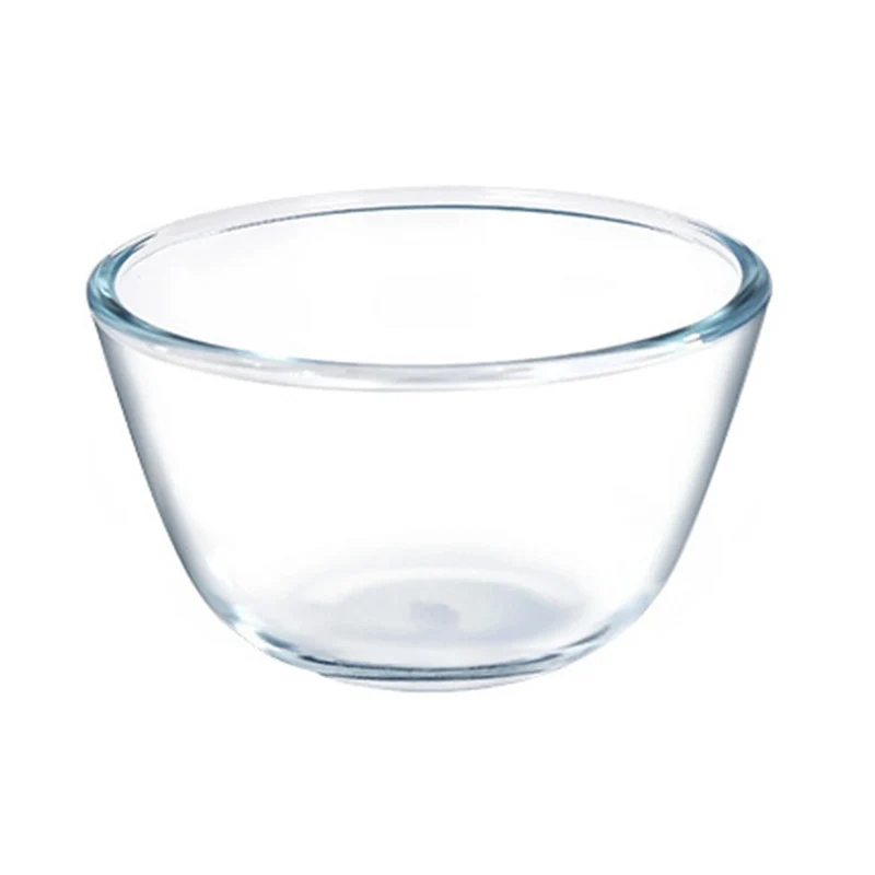 Saladier en verre transparent – Préparez, servez et conservez avec élégance