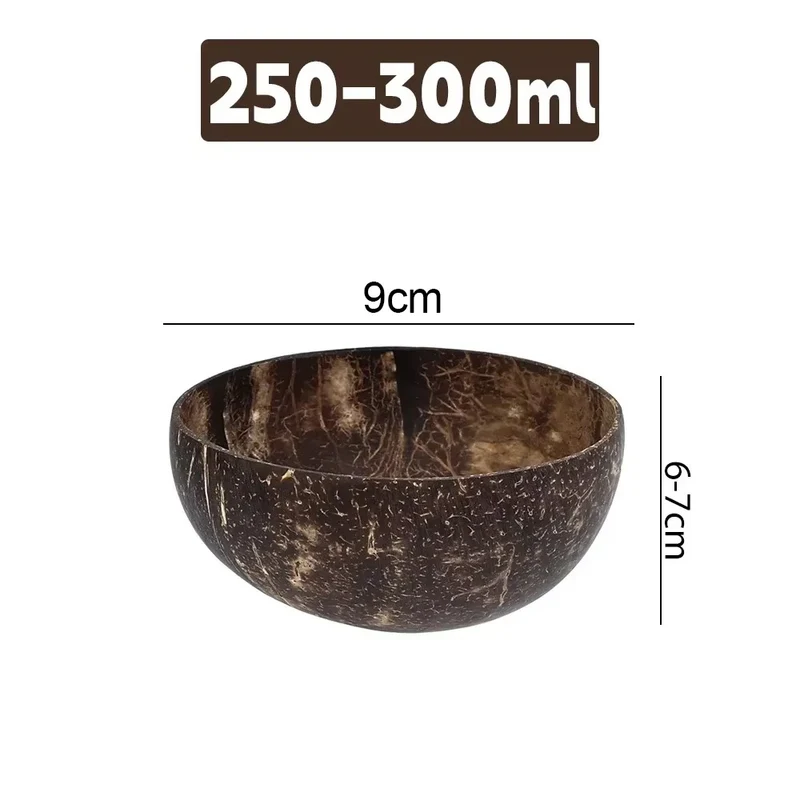 Bols en Bois de Coco – Lot de 5 Écoresponsables