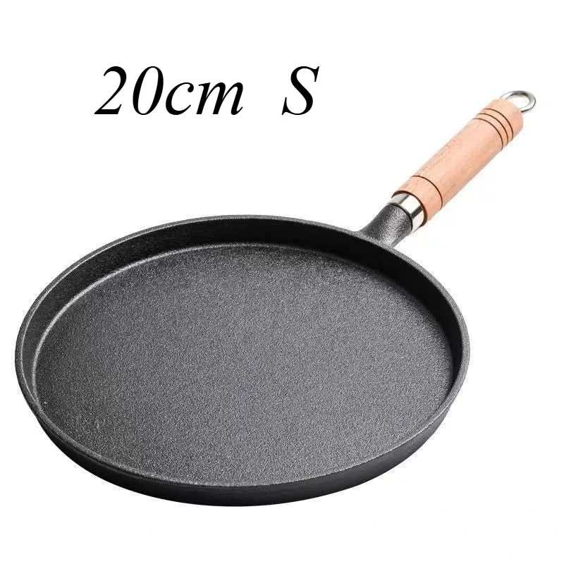 Crêpière en Fonte Naturelle Compatible Induction 20, 23 / 26 cm