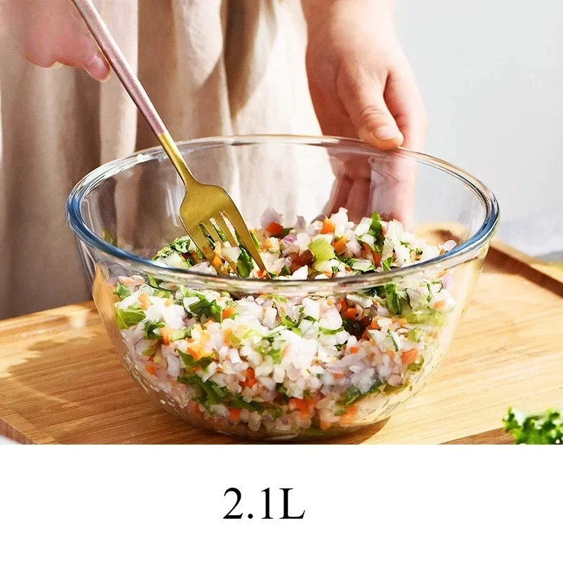 Grand bol en verre transparent – Le compagnon idéal de toutes vos préparations culinaires
