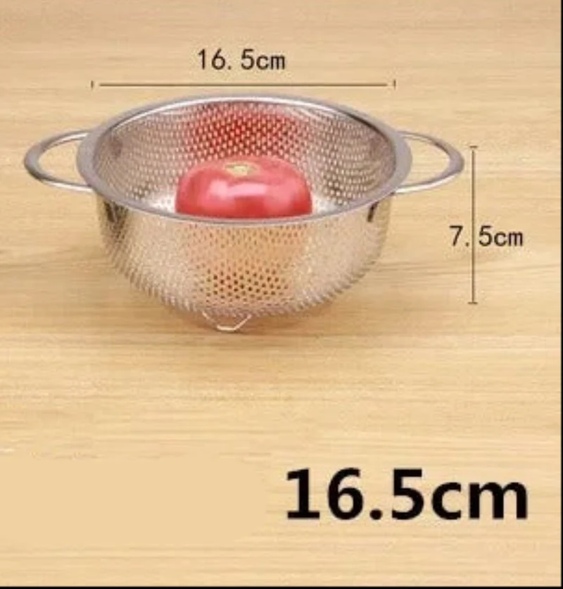 Égouttoir en Inox – Passoire de Cuisine en Acier Inoxydable Multi-Usages