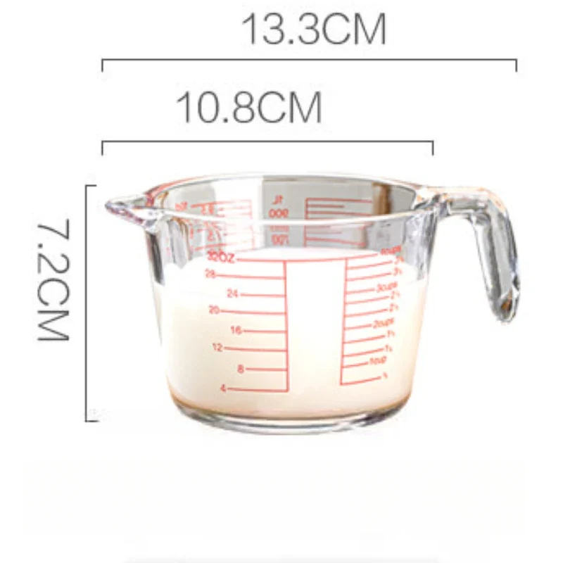 Verre doseur en verre gradué – Mesurez vos ingrédients avec précision en cuisine