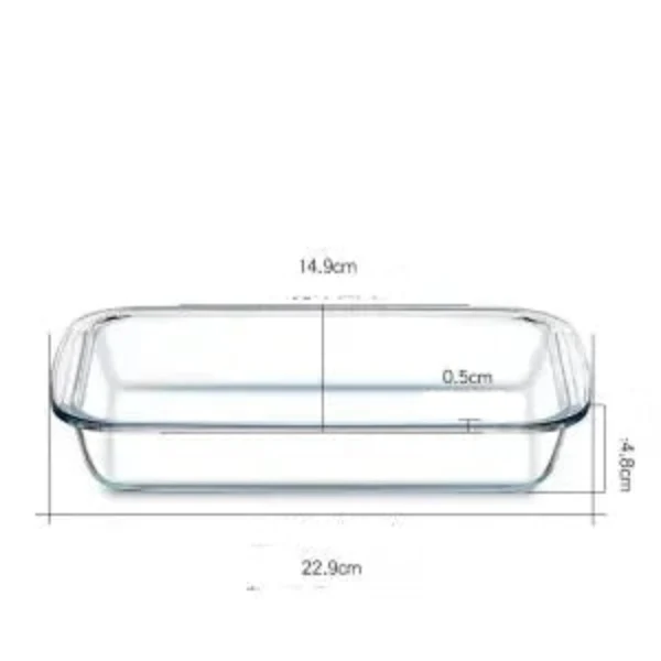 Plat de cuisson en verre trempé transparent : surveillez et maîtrisez parfaitement vos cuissons au four