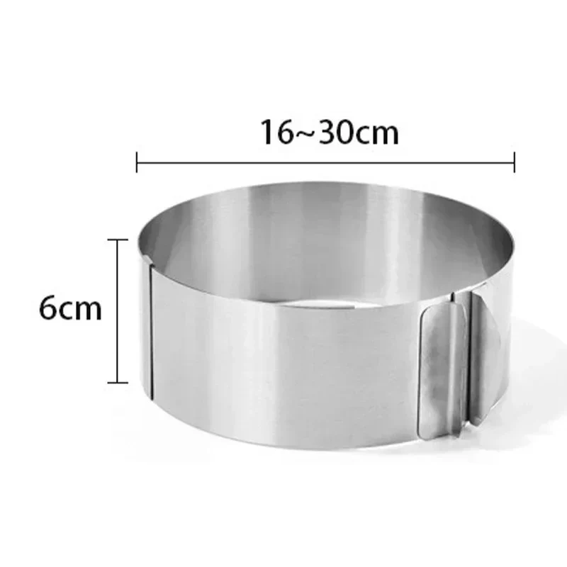 Cercle à Mousse Réglable en Inox – 6 à 30 cm