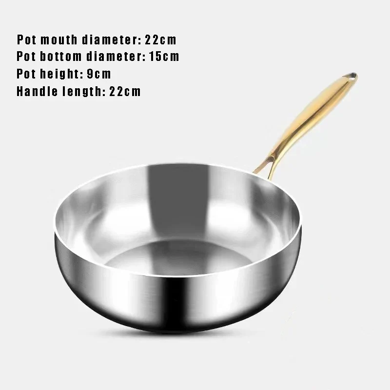 Wok en Acier Inoxydable 316 Compatible Induction pour une Cuisson Saine