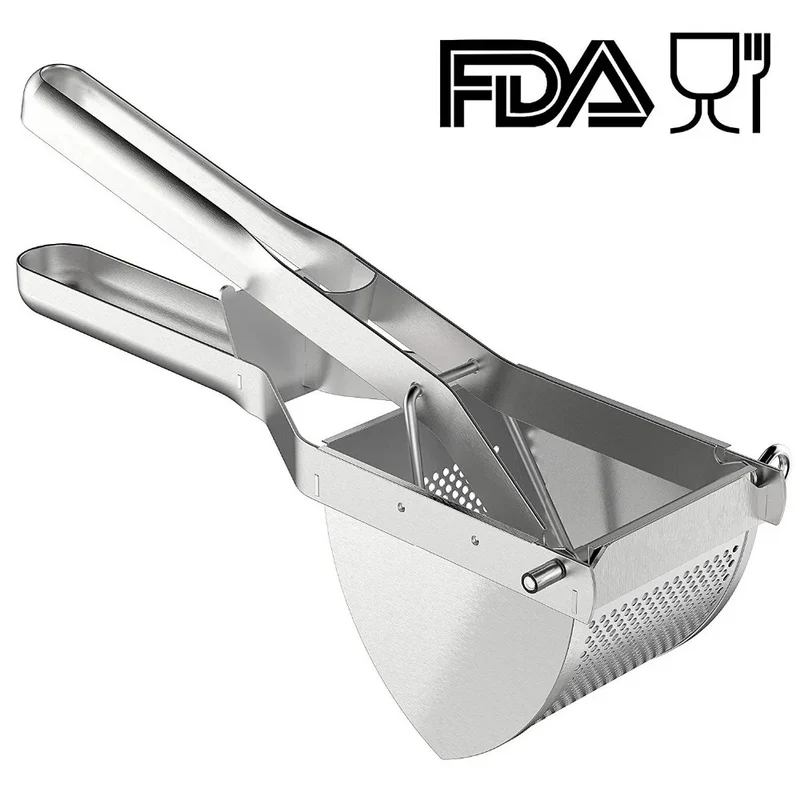 Presse-aliments inox manuel – Purées, fruits et légumes maison