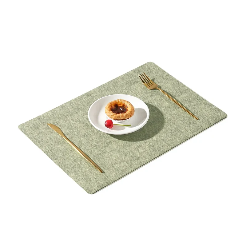 Set de Table Similicuir lot de 4 – Étanche & Anti-Taches