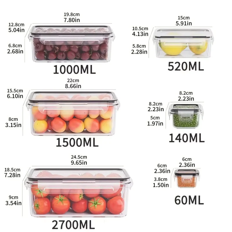 Set de 6 Boîtes Meal Prep Hermétiques – Batch Cooking