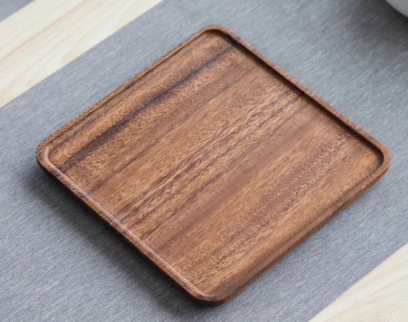 Plateau en Bois Noyer – Design Rétro et Pratique pour Cuisine
