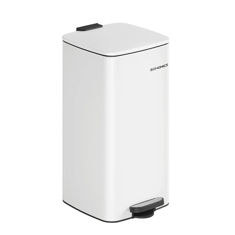 Poubelle de Cuisine 30 L à Pédale en Acier