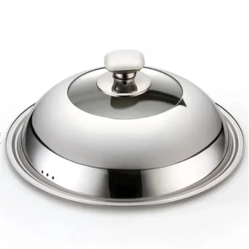 Couvercle universel en inox pour poêle et wok