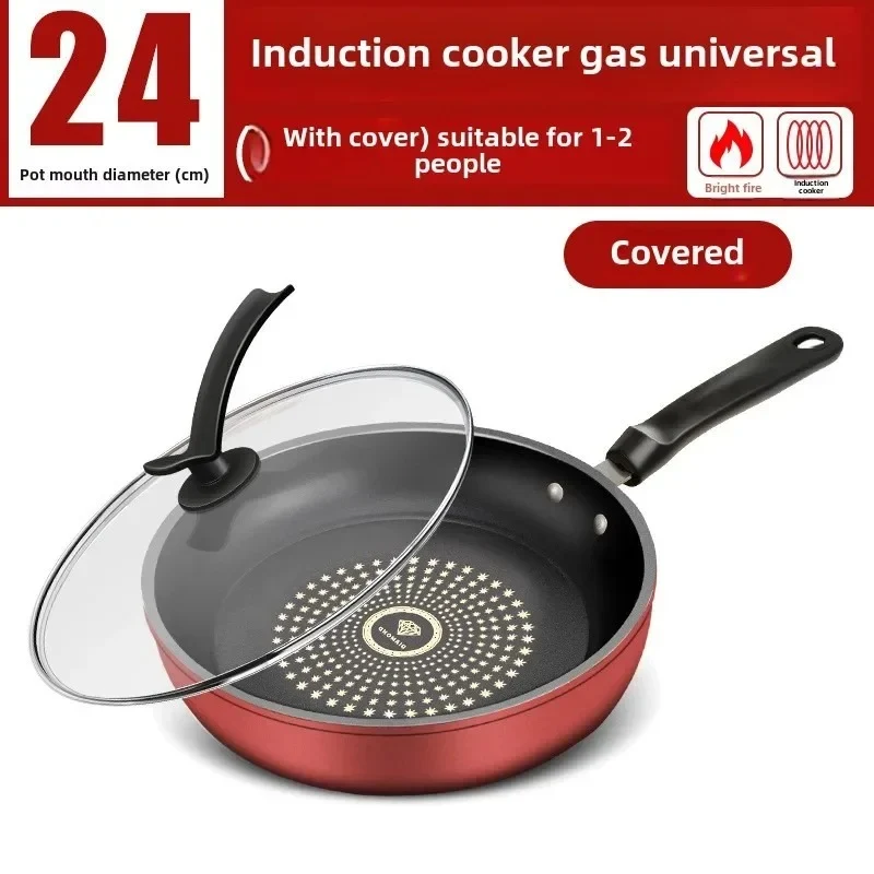 Poêle Antiadhésive avec Couvercle pour Plaques à Induction et Gaz – Cuisson Homogène