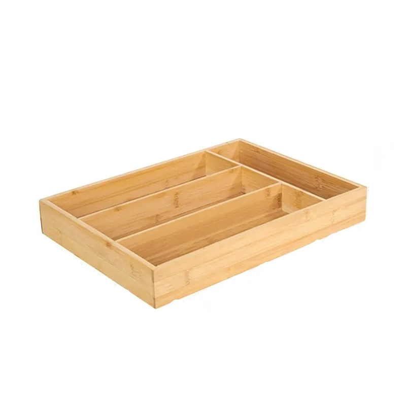 Organisateur de Couverts pour Tiroir en Bambou