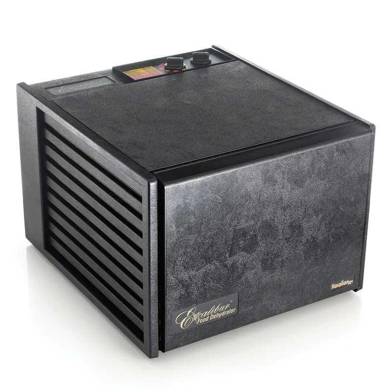 Excalibur 3926TB Deluxe Dehydrator with Timer, 9 Trays, Black, 120V