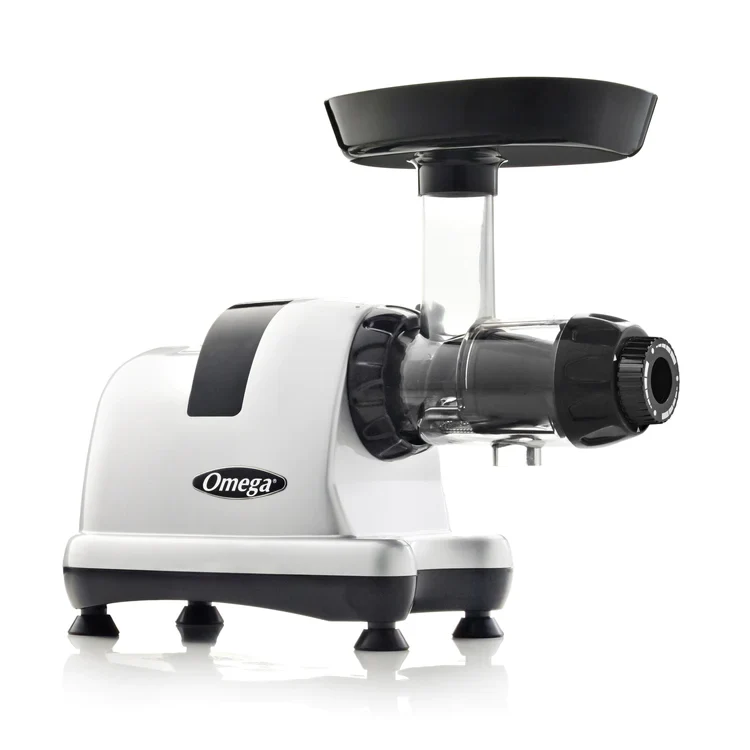 Omega J8006HDC Ultimate Electric Juicer and Nutrition System, Chrome, 120V