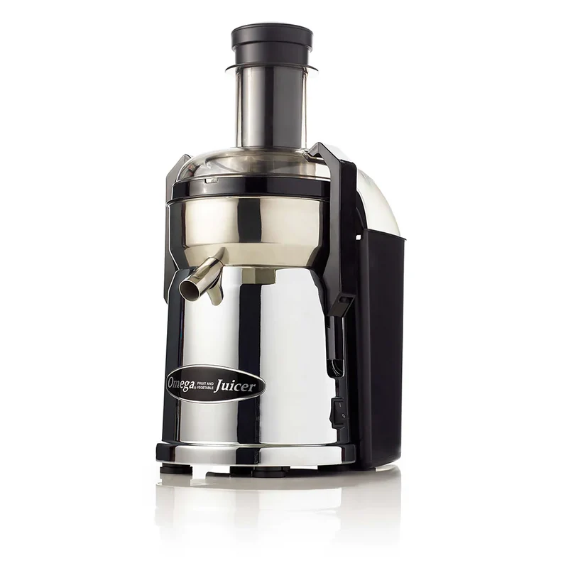 Omega MMC500C Mega Mouth Commercial Centrifugal Juicer, Chrome, 120V