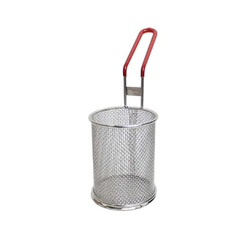 Pronto Products Pasta Cooking Basket, 4.38" x 5.5", Stainless Steel, Red Handle