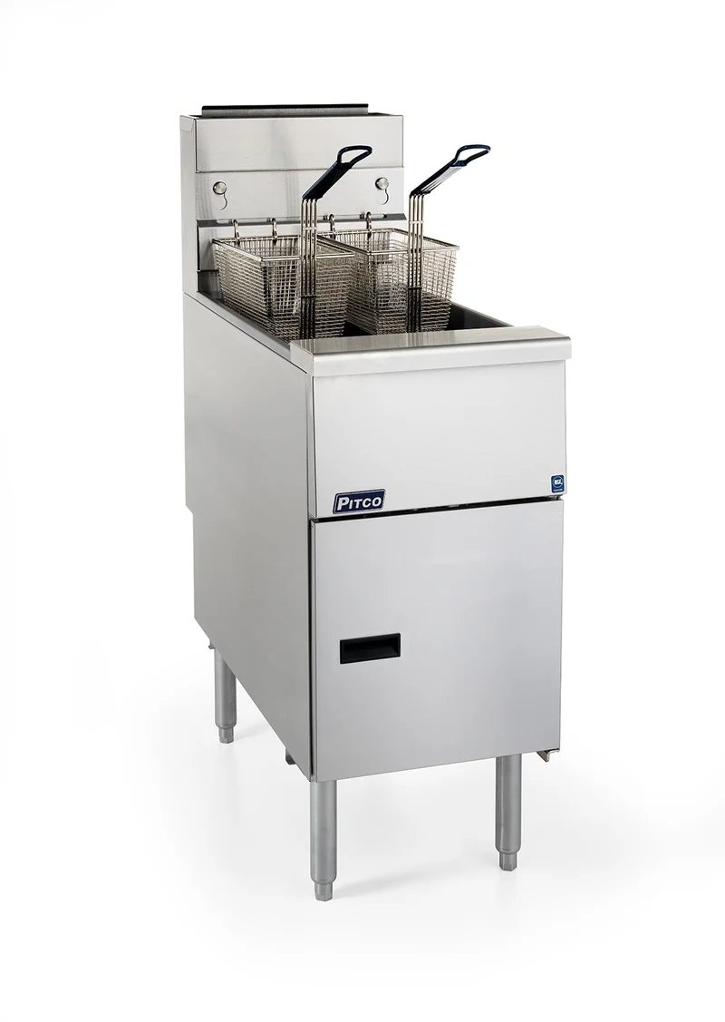 Pitco Solstice SG14 Economy Gas Floor Fryer, 50 lb, Propane