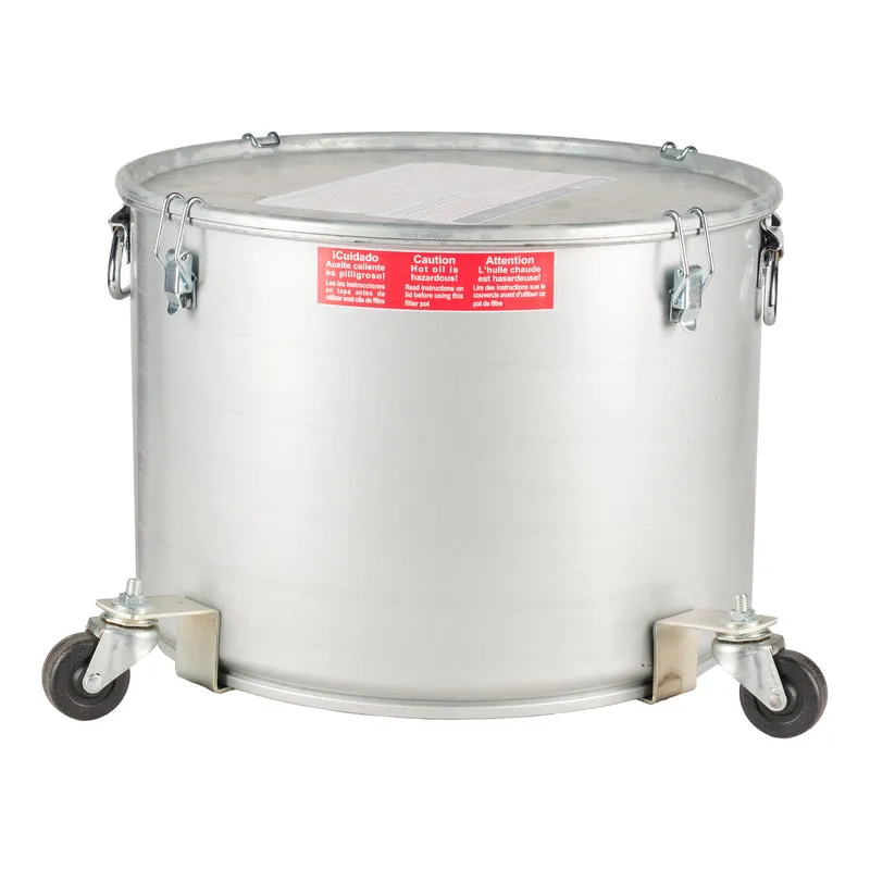 Miroil Filter Pot with Mobility Base, 55 lb Oil Capacity