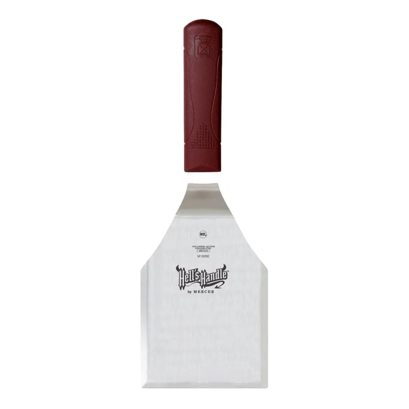 Mercer Hell's Handle Heat Resistant Heavy Duty Turner, 5" X 4" , Nylon/Stainless Steel