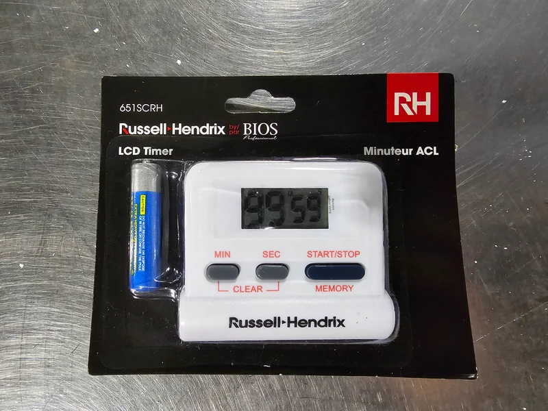 BIOS Digital Timer with Russell Hendrix Logo, FINAL SALE