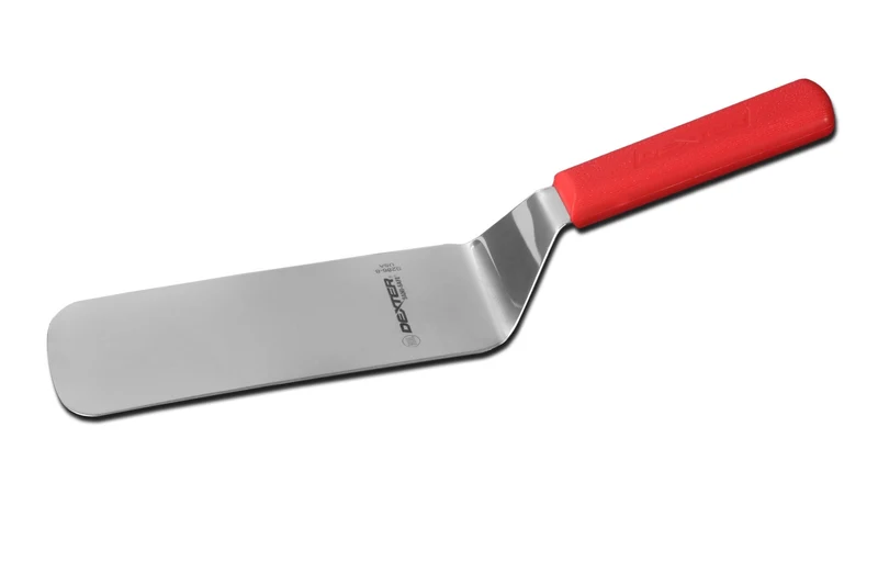 Dexter Sani-Safe Turner, 8" x 3" Blade, Red Handle