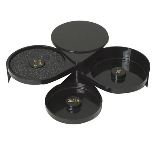 Johnson Rose 3-Tier Cocktail Rimmer, Black