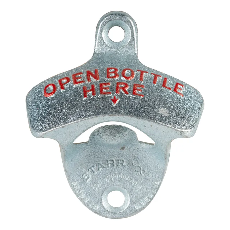 Spill-Stop Wall Mounted Bottle Opener, Die Cast, FINAL SALE