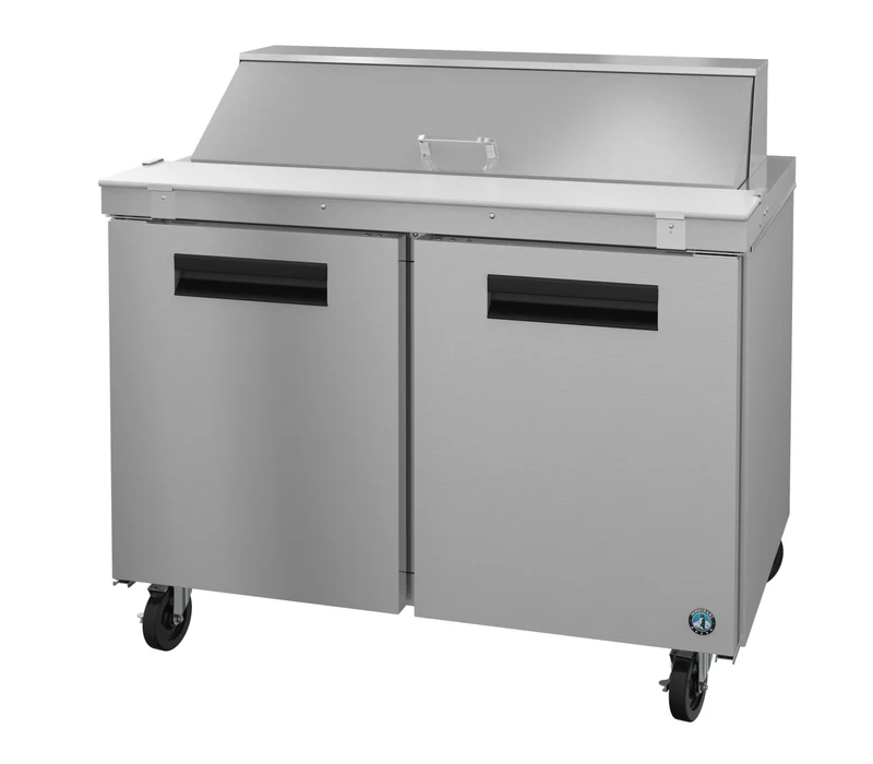Hoshizaki SR48B-12 Double Door Sandwich Prep Table Refrigerator, 12 Pan, 48", 115 V