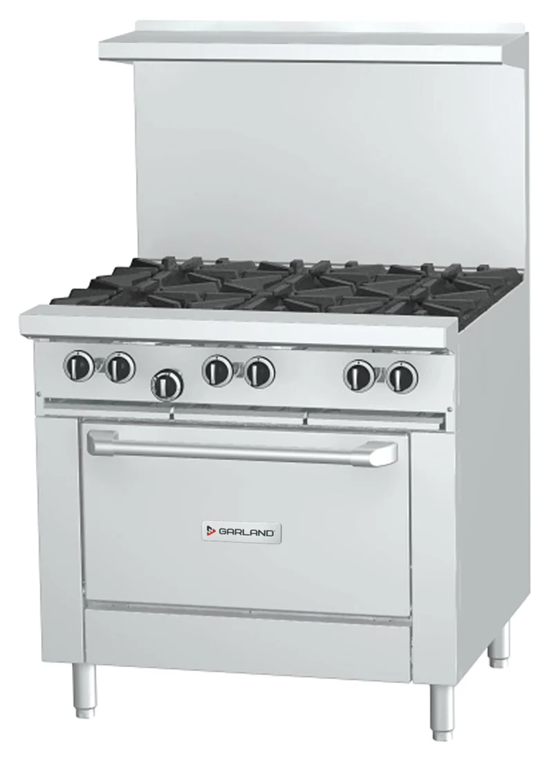 Garland G36-6R G Series 36" Gas Restaurant Range, 6 Burners, Natural Gas