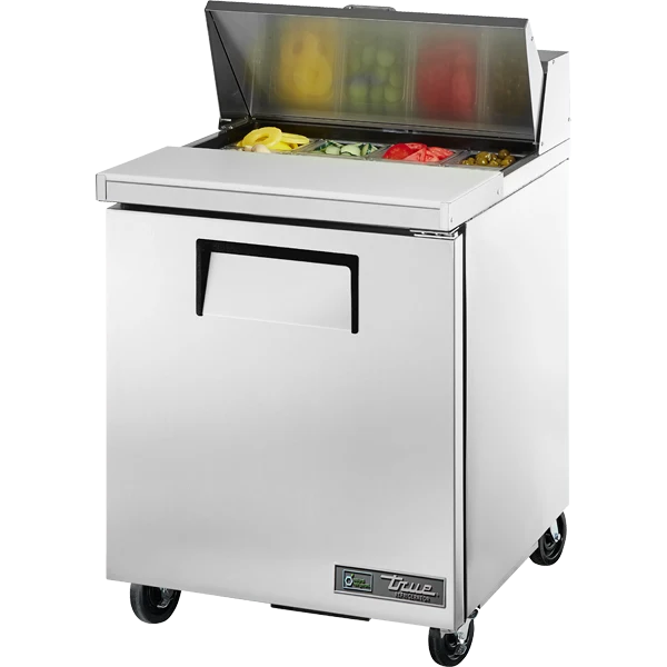 True TSSU-27-08-HC 27" Single Door Sandwich/Salad Food Prep Table Refrigerator, 8 Pan