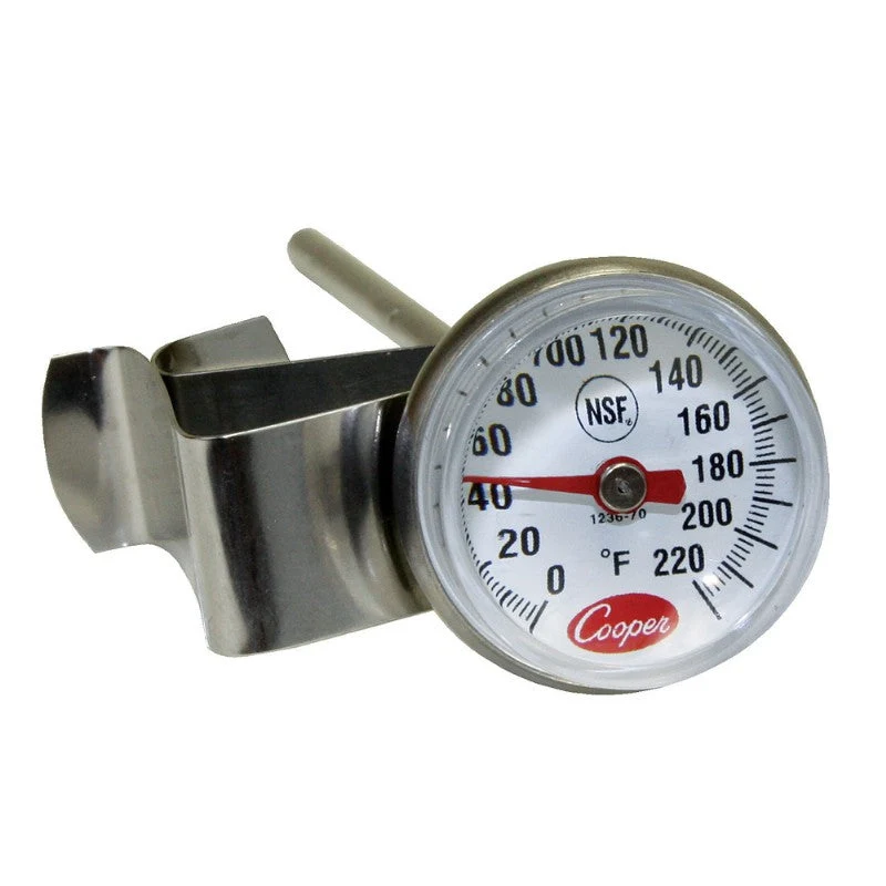 Cooper-Atkins Espresso Thermometer, 1" Dial w Clip