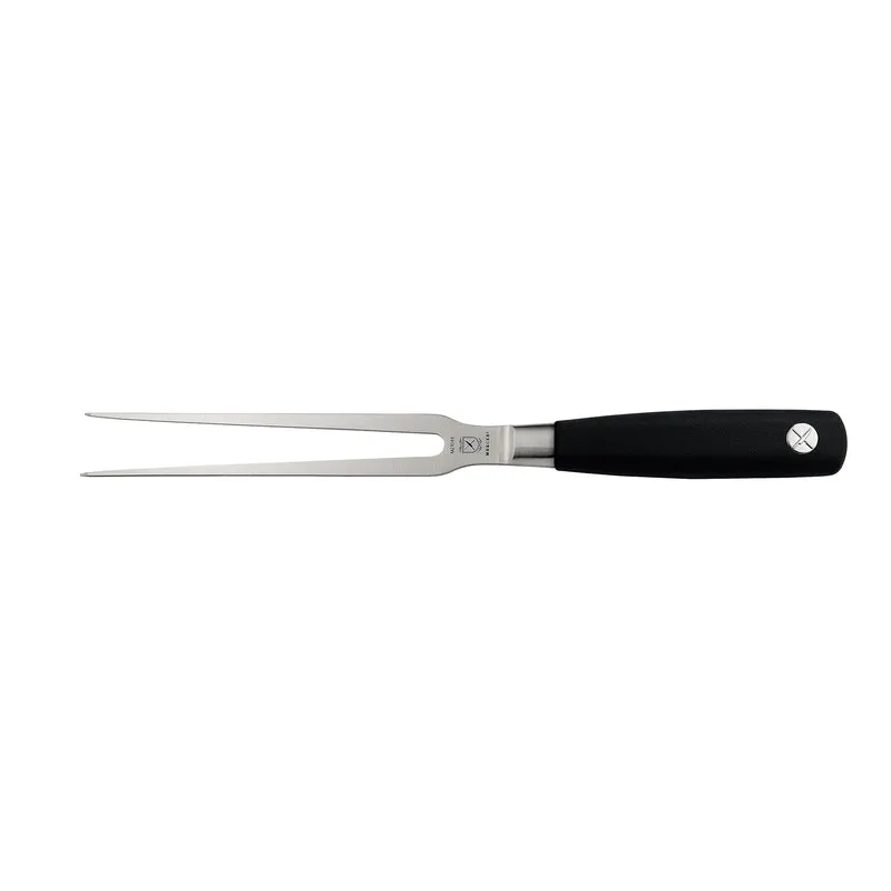 Mercer Genesis Straight Carving Fork, Black Handle