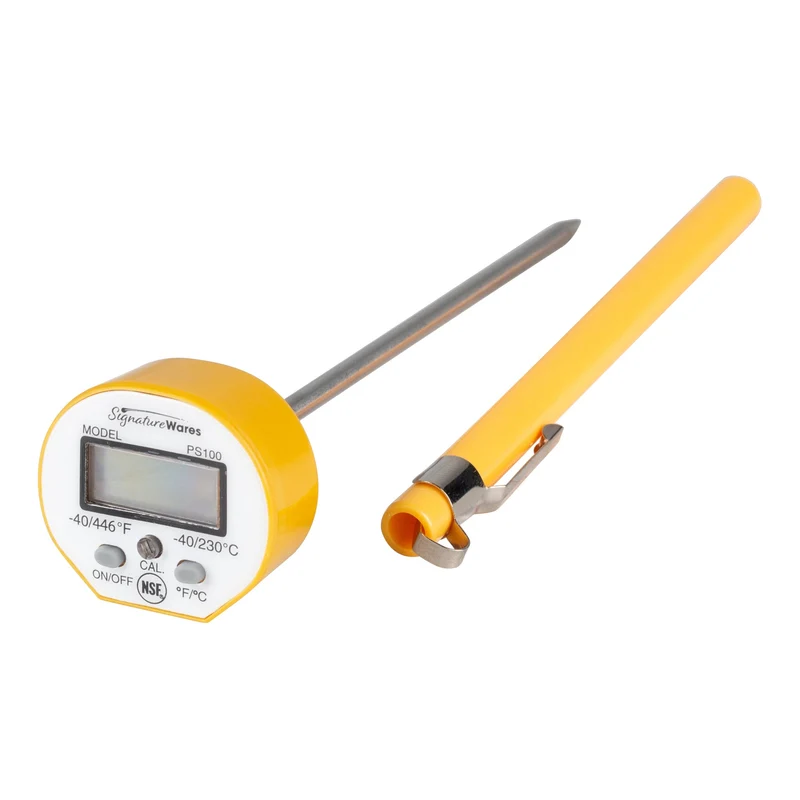 SignatureWares Digital Pocket Thermometer, NSF, Yellow