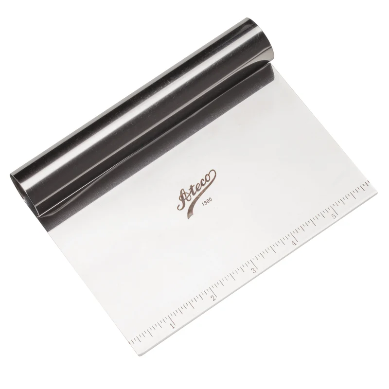 Ateco Bench Scraper with Measurements, Stainless Steel