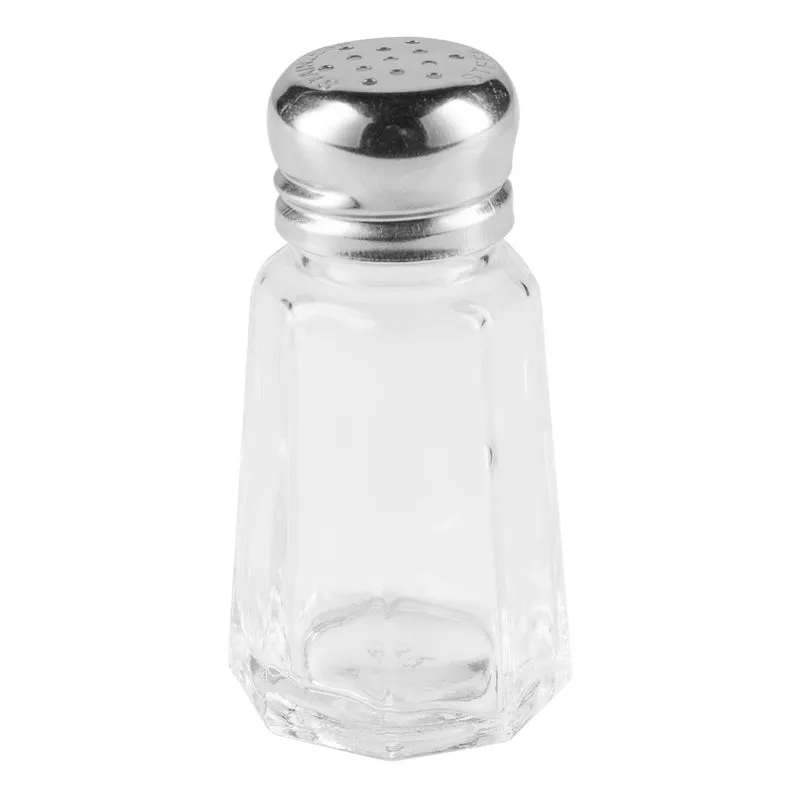Browne Salt & Pepper Shaker, Glass/Stainless Steel
