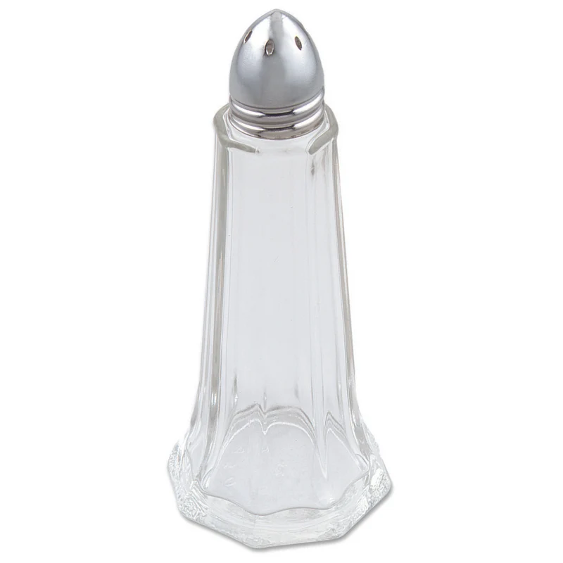 Browne Tower Shaped Salt & Pepper Shaker, 1 oz, Glass (12-pack)
