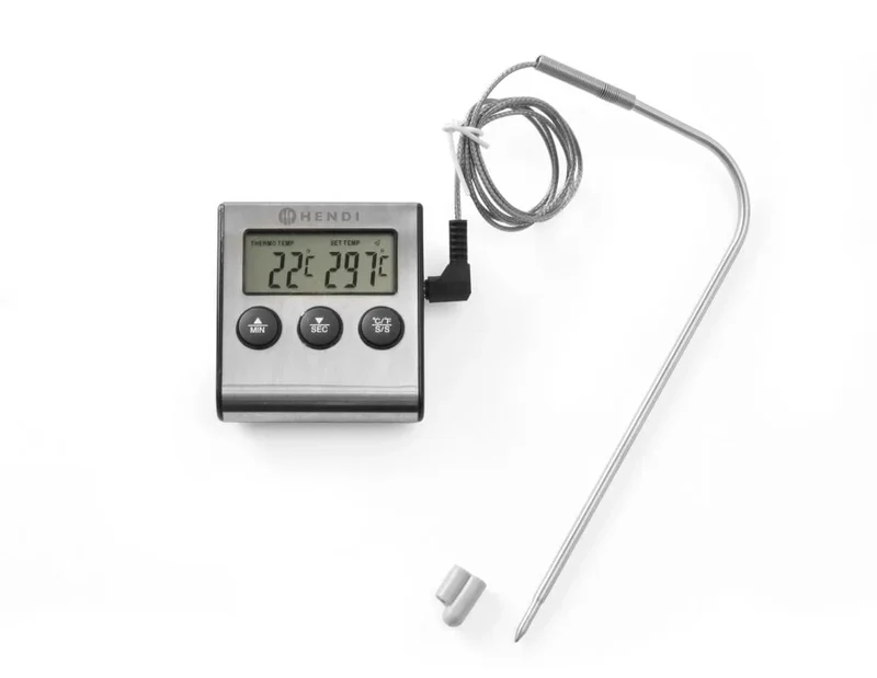Einstechthermometer mit Timer - 65x70x17mm