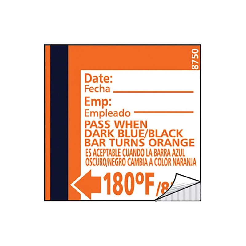 Taylor TempRite Dishwasher Temperature Test Labels (24-pack)