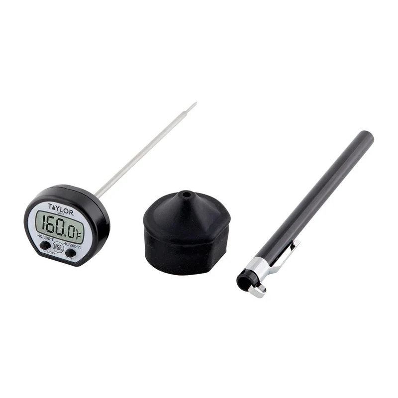 Taylor High Temp Digital Thermometer with Rubber Boot