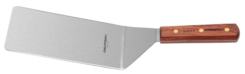 Dexter Steak Turner, 8" x 4", Wood Handle