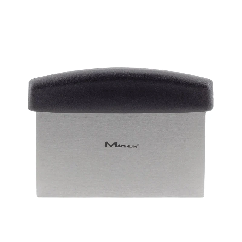 Rabco 6" x 3" Dough Scraper, Stainless Steel w/ Plastic Handle
