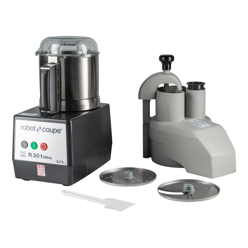 Robot Coupe R301 Ultra Combination Food Processor, Stainless Steel 3.5 qt Bowl, 1/2 HP, 115V